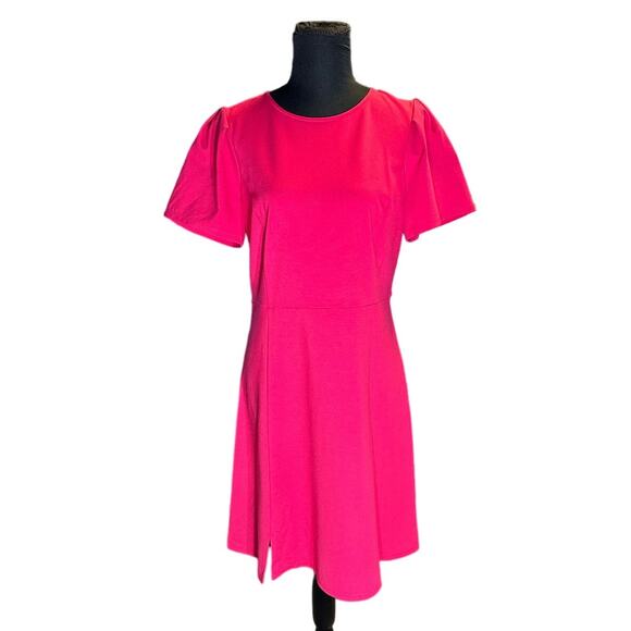 NWT Christian Siriano for J. Jill Hot Pink A Line Skater Dress Size S - Picture 2 of 10